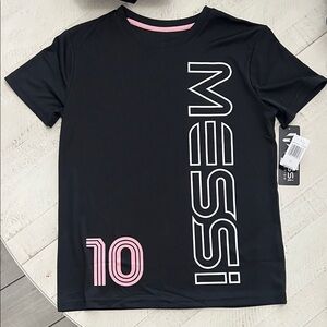 Messi Kids Black Short Sleeve Tee